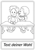 Vorschau - Mal- und Bastelvorlagen - Klassenregeln Schilder mit Kindern zum selbst beschriften - Seite 3