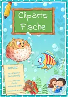 Vorschau - selbst erstellte Cliparts/Grafiken - 20 Cliparts - Meer und Küste - Fische - Deckblatt