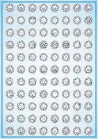 Vorschau - selbst erstellte Cliparts/Grafiken - 88 Cliparts Emoji-Blumen in schwarz-weiß - Seite 1