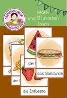 Vorschau - Bildkarten - Wort- und Bildkarten: Essen - Deckblatt