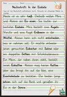 Vorschau - Arbeitsblätter - Nachschrift "In der Eisdiele" mit Knickdiktat und Lückentext DaZ / Deutsch - Deckblatt