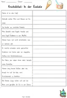 Vorschau - Arbeitsblätter - Nachschrift "In der Eisdiele" mit Knickdiktat und Lückentext DaZ / Deutsch - Seite 2