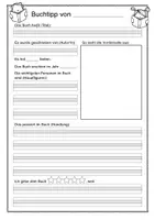 Vorschau - Arbeitsblätter - Materialpaket Buchvorstellung und Vorlesewettbewerb - Seite 2