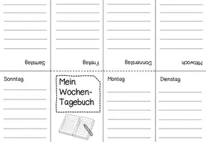 Vorschau - Arbeitsblätter - Wochentage Faltheft - Seite 3