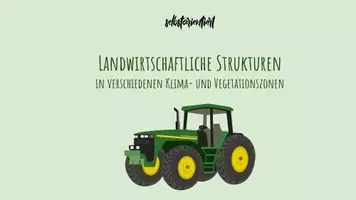 Vorschau - Unterrichtsreihen - Stundenentwürfe: Landwirtschaftliche Strukturen in verschiedenen Klima- und Vegetationszonen - Präsentation - Deckblatt