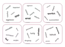 Aperçu - Jeux - Jeu de cartes - apprendre l'allemand - Wortschatz Gefühle - Page 2