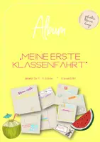 Vorschau - Mal- und Bastelvorlagen - Album "Meine erste Klassenfahrt" - Deckblatt
