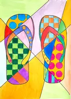 Vorschau - Mal- und Bastelvorlagen - Kunst: Malvorlagen/ Ausmalbilder "Sommer" (Muster/Formen) - Seite 3
