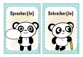 Vorschau - Bildkarten - Pandaklasse - Rollenkarten Gruppenarbeit - Seite 3