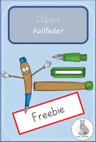 Vorschau - selbst erstellte Cliparts/Grafiken - Füllfeder Clipart Freebie - Deckblatt