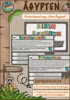 Vorschau - Präsentationen/Tafelbilder - Auftragskarten: "Das Alte Ägypten" - Deckblatt