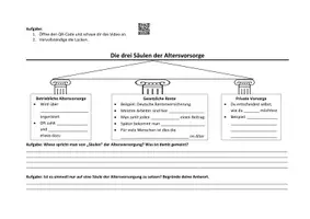 Vorschau - Stundenentwürfe - Säulen Altersvorsorge + Lösung - Deckblatt