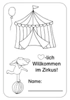 Vorschau - Arbeitsblätter - Themenheft Zirkus mit Sachrechnen und Lesemal-Aufgaben - Seite 1