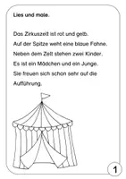 Vorschau - Arbeitsblätter - Themenheft Zirkus mit Sachrechnen und Lesemal-Aufgaben - Seite 2