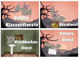 Vorschau - Anderer Materialtyp - Klassendienste Fledermaus hell #Fledermausklasse #Klassentier - Seite 1