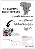 Vorschau - Arbeitsblätter - Teacher Guide/ Material "An Elephant Never Forgets" Stationenlernen - Deckblatt