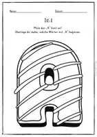 Vorschau - Arbeitsblätter - Das Alphabet - Ausmalbuchstaben - #Freebie - Seite 2