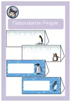 Vorschau - Anderer Materialtyp - editierbare Pinguin Namenskarten #Pinguinklasse #Klassentier - Deckblatt