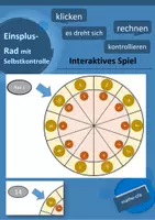 Vorschau - Spiele - Einspluseins Rad mit Selbstkontrolle Drehscheibe interaktiv - Deckblatt