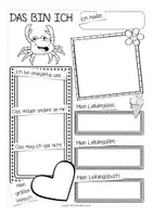 Vorschau - Arbeitsblätter - Das bin ich - Krabbenklasse Vorstellung in der Grundschule - Seite 2
