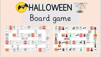 Vorschau - Unterrichtsreihen - Halloween - Board game - Deckblatt