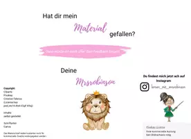 Vorschau - Mal- und Bastelvorlagen - Tierische Feriengrüße zum Schulschluss - Löwenklasse - Seite 2