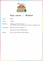Vorschau - Arbeitsblätter - Ocean animals - Workbook - Seite 1