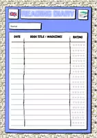 Vista previa - Hojas de trabajo - Reading Diary - página 2