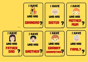 Vista previa - Juegos / Gamificación - I have, who has? - Family - página 1