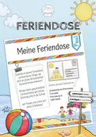 Vorschau - Arbeitsblätter - Meine Feriendose | Sommerferien | Ferienerzählung - Deckblatt