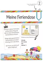 Vorschau - Arbeitsblätter - Meine Feriendose | Sommerferien | Ferienerzählung - Seite 3