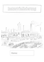 Vorschau - Mal- und Bastelvorlagen - Industrialisierung (Deckblatt zum Selbergestalten) - Seite 1
