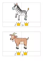 Vorschau - Arbeitsblätter - Schnurpse (Silbentiere, Fantasietiere, Quatschtiere) erstellen - Aufgabenkarten - Seite 3