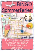 Vorschau - Stundenentwürfe - Sommer - Klassenbingo NACH Sommerferien - Spiel Schulbeginn - Deckblatt