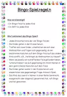Vorschau - Stundenentwürfe - Weihnachten Bingo Spiel - Erzählen Weihnachtszeit - Seite 1