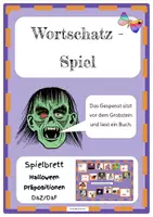 Vista previa - Juegos / Gamificación - Brettspiel Halloween Präpositionen - Portada