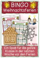 Vorschau - Stundenentwürfe - Weihnachten - Letzte Woche vor den Weihnachtsferien BINGO - Deckblatt