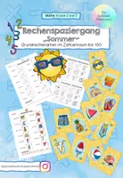 Vorschau - Arbeitsblätter - Rechenspaziergang Sommer - Grundrechenarten im ZR bis 100 - Deckblatt