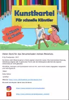 Vorschau - Stationenlernen - Kunst Grundschule, Kunstkartei für schnelle Künstler 3. und 4. Klasse - Seite 1