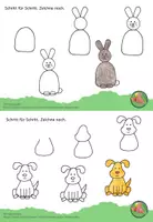 Vorschau - Stationenlernen - Kunst Grundschule, Kunstkartei für schnelle Künstler 3. und 4. Klasse - Seite 3
