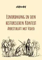 Vorschau - Arbeitsblätter - Klausur in Geschichte: Einordnung in den historischen Kontext - Arbeitsblatt mit Video - Deckblatt