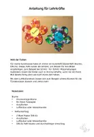 Vorschau - Mal- und Bastelvorlagen - Kunst Grundschule, Luftballondruck Heftumschläge und Türdeko gestalten - Seite 1