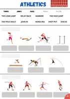 Vista previa - Hojas de trabajo - Physical education: sport posters and worksheet. Scafffolding - página 2