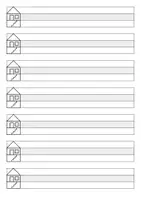 Vorschau - Arbeitsblätter - Druckvorlage Lineatur 0 Groß - Deckblatt