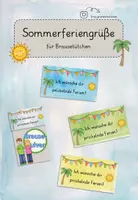 Vorschau - Anderer Materialtyp - Sommerferiengruß für Brausetütchen - Deckblatt
