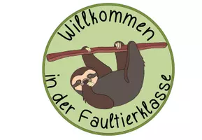 Vorschau - Präsentationen/Tafelbilder - Türschilder Faultier #Faultierklasse #Klassentier - Seite 3