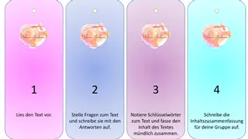 Vorschau - Anderer Materialtyp - Freebie - Lesestreifen für das reziproke Lesen - Seite 1
