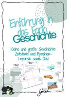 Vorschau - Arbeitsblätter - UR1 Einführung in das Fach Geschichte - 4. Stunde: Kleine und große Geschichte (Zeitstrahl, Epochen-Leporello & -Quiz) - Deckblatt