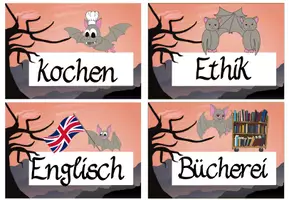 Vorschau - Präsentationen/Tafelbilder - Tagestransparenz Fledermaus #Fledermausklasse helle Version #Klassentier - Seite 2