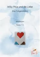 Vorschau - Mal- und Bastelvorlagen - Willy Maus und die Liebe: Faltgeschichte - Deckblatt
